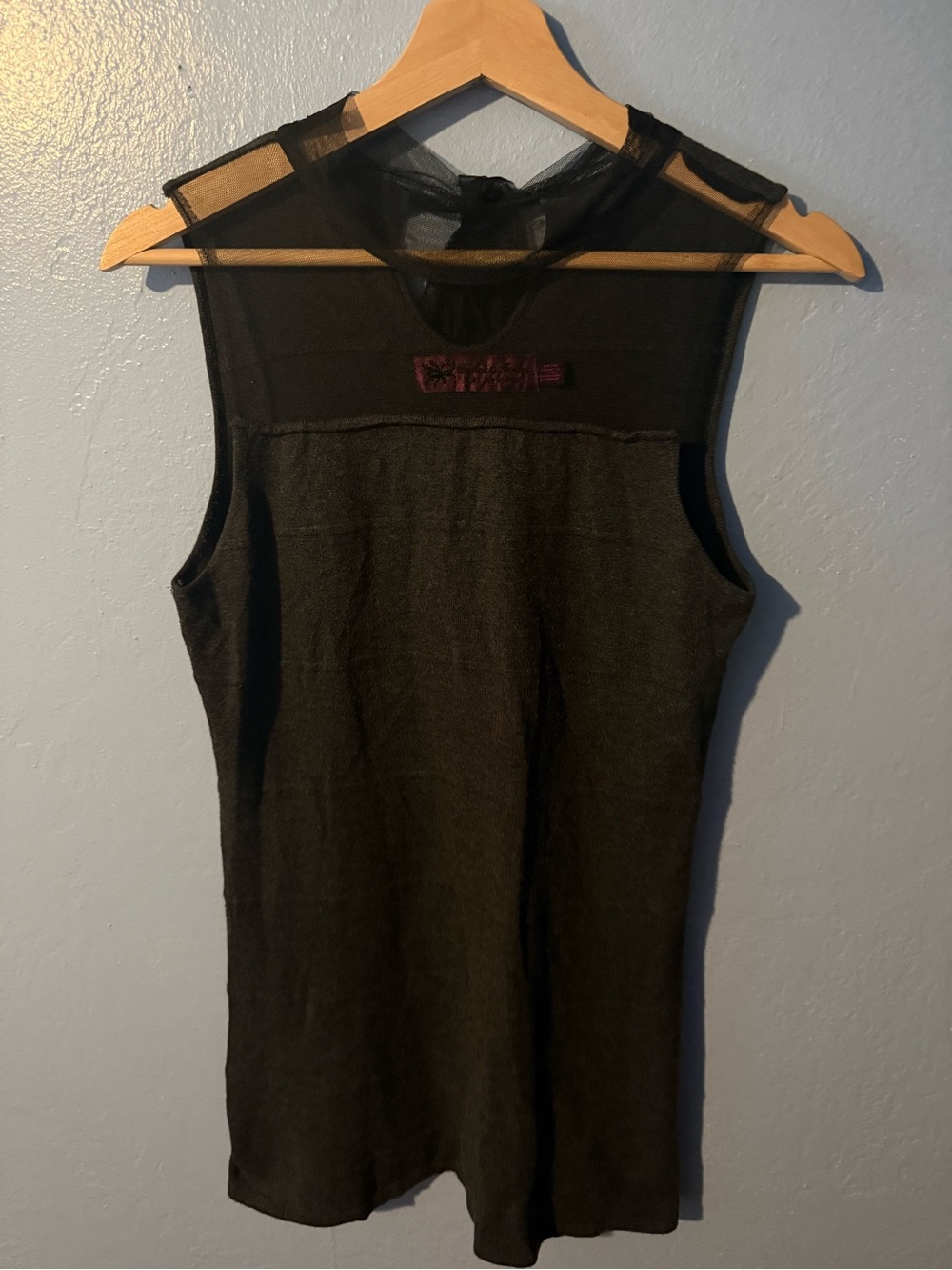 Twelve-by-Twelve Black Mesh
  Dress